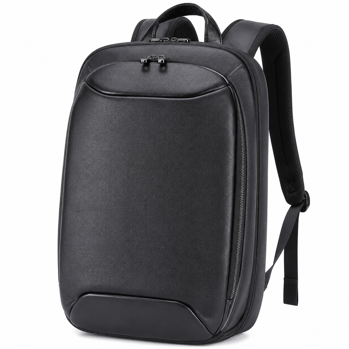 Black Leather Backpack