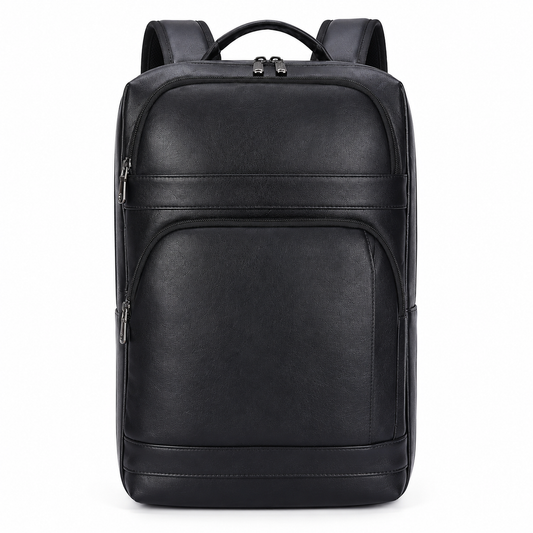 Black Leather Backpack