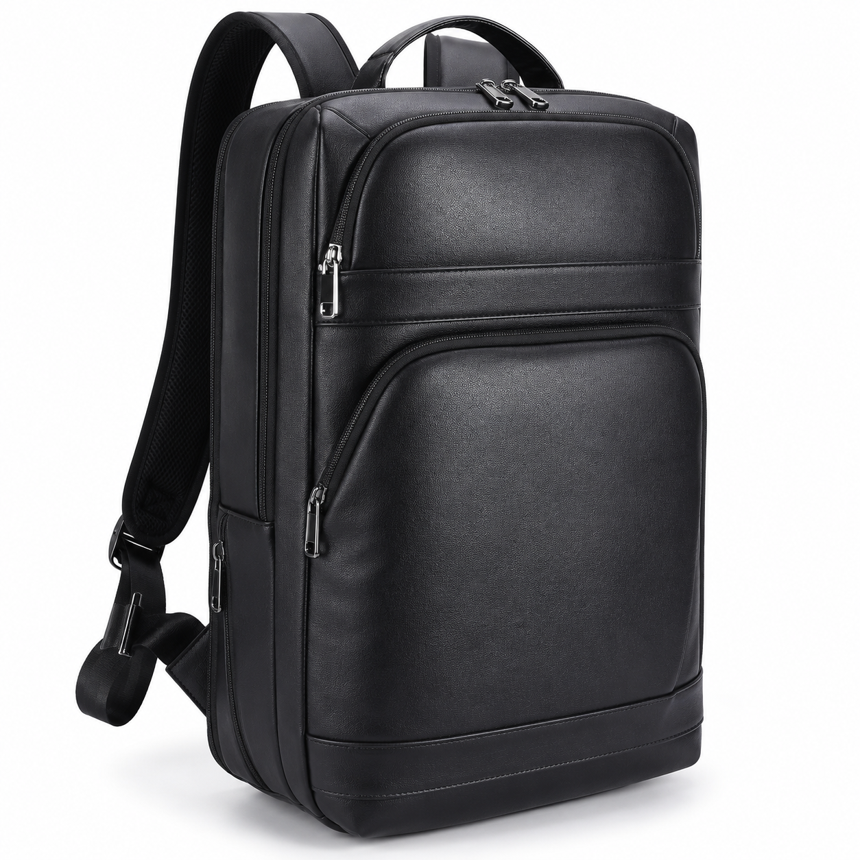 Black Leather Backpack