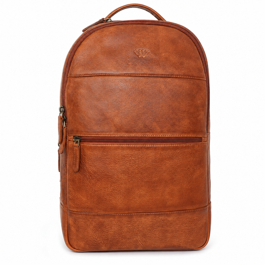 Brown Leather Backpack