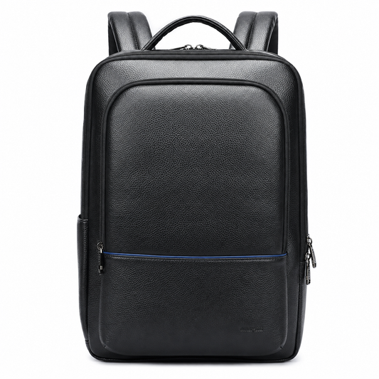 Men’s Black Leather Backpack