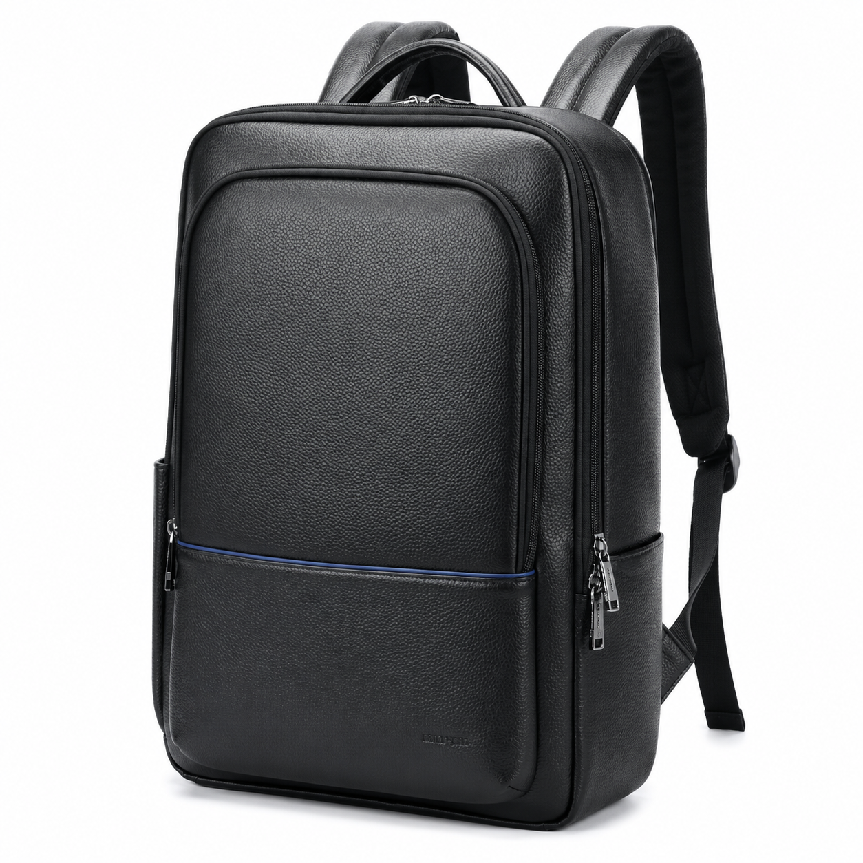 Men’s Black Leather Backpack