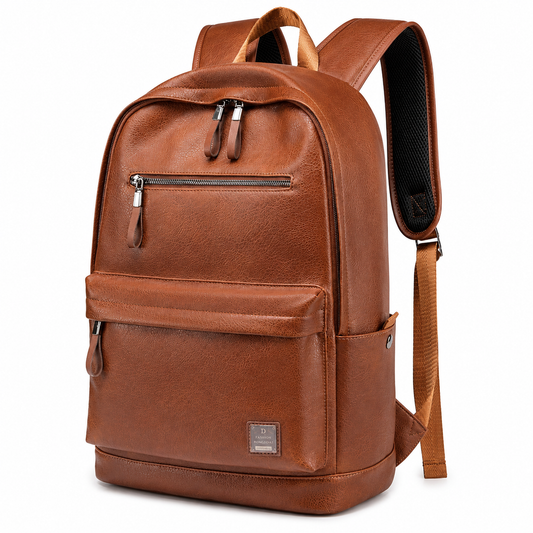 Men’s Brown Leather Backpack